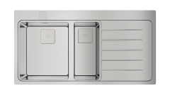 Teka ZENIT RS15 1½B 1D AUTO PureLine 1.5 Gözlü Tezgah Üstü Sağ Damlalıklı Paslanmaz Çelik Evye - 115130000