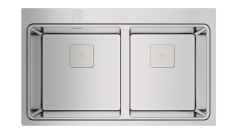 Teka ZENIT RS15 2B 86 AUTO 2 Gözlü Tezgah Üstü Damlalıklız Paslanmaz Çelik Evye - 115030015