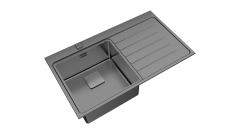 Teka ZENIT RS15 1B 1D R 86 AUTO Tezgah Üstü Sağ Damlalıklı Paslanmaz Çelik Evye - 115100003