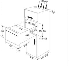 Franke Classicline  FMW 45 CL G ON Nero Ankastre 45 cm Mikrodalga - 131.0743.472
