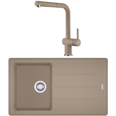 Franke Basis BFG 611-86 Fragranite Oyster + Active Plus Oyster Armatür Kampanyası