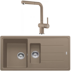 Franke Basis BFG 651 Fragranite Oyster Evye + Active Plus Oyster Armatur Kampanyası