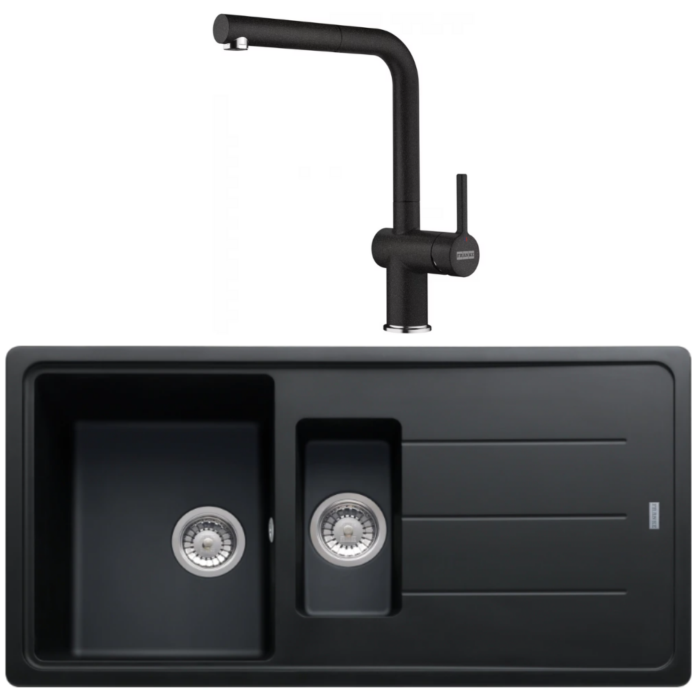 Franke Basis BFG 651 Granit Nero Evye + Active Plus Nero Armatur Kampanyası