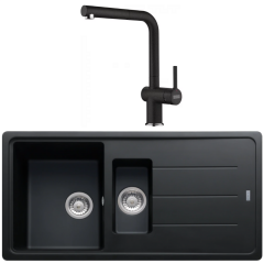 Franke Basis BFG 651 Granit Nero Evye + Active Plus Nero Armatur Kampanyası