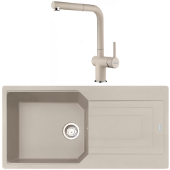 Franke Urban UBG 611-100 Granit Sahara Evye + Active Plus Sahara Armatur Kampanyası