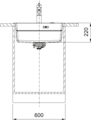 Franke Kubus 2 Pro KNG 610-53 Mat Siyah Granit Eviye