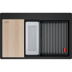 Franke Kubus 2 Pro KNG PRO 610-73 Mat Siyah Granit Eviye