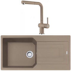 Franke Urban UBG 611-100 Fragranite Oyster Evye + Active Plus Oyster Armatur Kampanyası