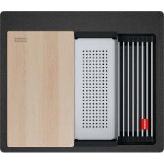 Franke Kubus 2 Pro KNG 610-53 NERO Granit Eviye