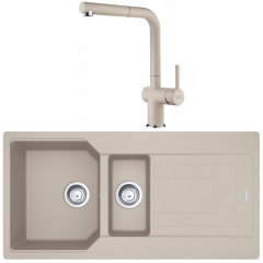 Franke Urban UBG 651-100 Granit Sahara Evye + Active Plus Sahara Armatur Kampanyası