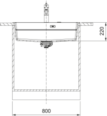 Franke KNG PRO 610-73 Nero Siyah Eviye