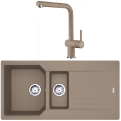 Franke Urban UBG 651-100 Fragranite Oyster Evye + Active Plus Oyster Armatur Kampanyası