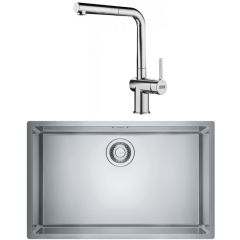 Franke Maris MRX 110-70 İnox  Tezgah altı Çelik Evye + Sirius Doccia Spiralli Çelik Armatur Kampanyası