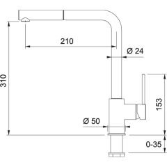 Franke Maris MRX 110-70 İnox  Tezgah altı Çelik Evye + Sirius Doccia Spiralli Çelik Armatur Kampanyası