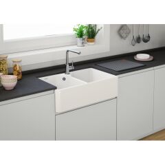 Franke Belfast BFK 720-36-36 Beyaz Seramik Eviye