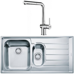 Franke Neptun NEX 651 İnox  1.5 Gözlü Paslanmaz Çelik Evye + Active Plus Paslanmaz Çelik Armatur Kampanyası