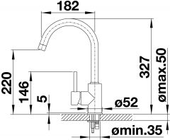 Blanco Subline 700 U Level Tezgah Altı 1.5 Gözlü Alu Metallic Evye + Mida Alu Metallic Spiralsiz Armatur