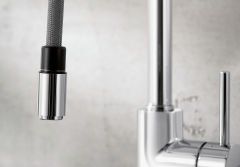 Blanco Subline 700 U Level Tezgah Altı 1.5 Gözlü Soft Beyaz Evye + Mida S  soft beyaz  Spiralli Armatur