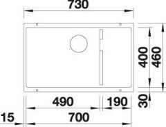 Blanco Subline 700 U Level Tezgah Altı 1.5 Gözlü Soft Beyaz Evye + Mida S  soft beyaz  Spiralli Armatur