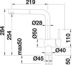 Blanco 700 U Level  Tezgah Altı 1.5 Gozlu Antrasit Evye + Blanco Linus S Spiralli Antrasit Armatür Kampanyası