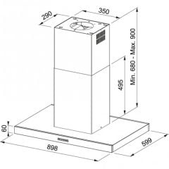 Franke Tale TALE 905 I XS Inox Davlumbaz - 325.0552.774