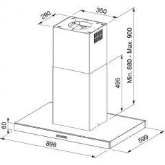 Franke Tale TALE 905 I XS Inox Davlumbaz - 325.0552.774