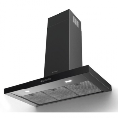 Faber T DARK A90 NG Siyah Paslanmaz Çelik/Cam Davlumbaz - 325.0652.937