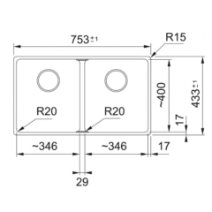 Franke Maris MRG 120-35-35 Avena Tezgah Altı Granit Eviye - 125.0686.738