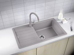 Blanco Legra XL 6 S Tezgah Üstü 1 Gözlü Geniş Hazneli Granit Siyah Evye - 526087