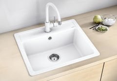 Blanco Legra Tezgah Üstü 1 Gözlü Damlalıksız Granit Siyah Evye 526084