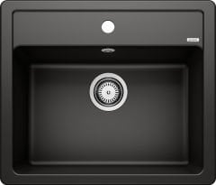 Blanco Legra Tezgah Üstü 1 Gözlü Damlalıksız Granit Siyah Evye 526084