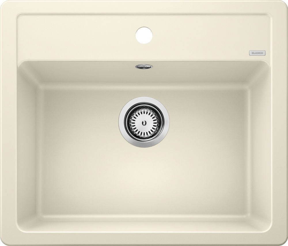 Blanco Legra 6 Tezgah Üstü 1 Gözlü Damlalıksız Soft Byeaz  Granit  Evye - 527086