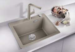 Blanco Pleon 5 Tezgah Üstü Tek hazneli Damlalıksız  Soft Beyaz Granit  Evye - 527135