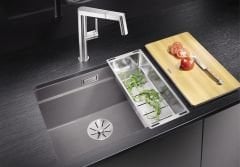 Blanco Etagon 500 U Tezgah Altı  Damlalıksız Granit VOLCANO GRİ Evye 527258