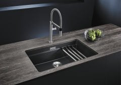 Blanco Etagon 700 U Tezgah Altı Tek Hazneli Damlalıksız Kahve Granit Evye
