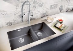 Blanco Subline 480 / 320 U Tezgah Altı 1,5 Gözlü Damlalıksız antrasit Granit Evye- 523584