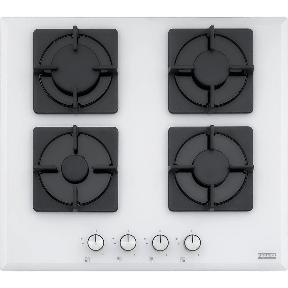 Franke Smart Linear Square FHNS 604 4G WH C White Glass 4 Gözlü Beyaz Cam Ocak - 106.0489.961
