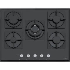 Franke Smart Linear Square FHNS 705 4G TC BK C Black 5 Gözlü  70 Cm Siyah Cam Ankastre Ocak - 106.0490.102