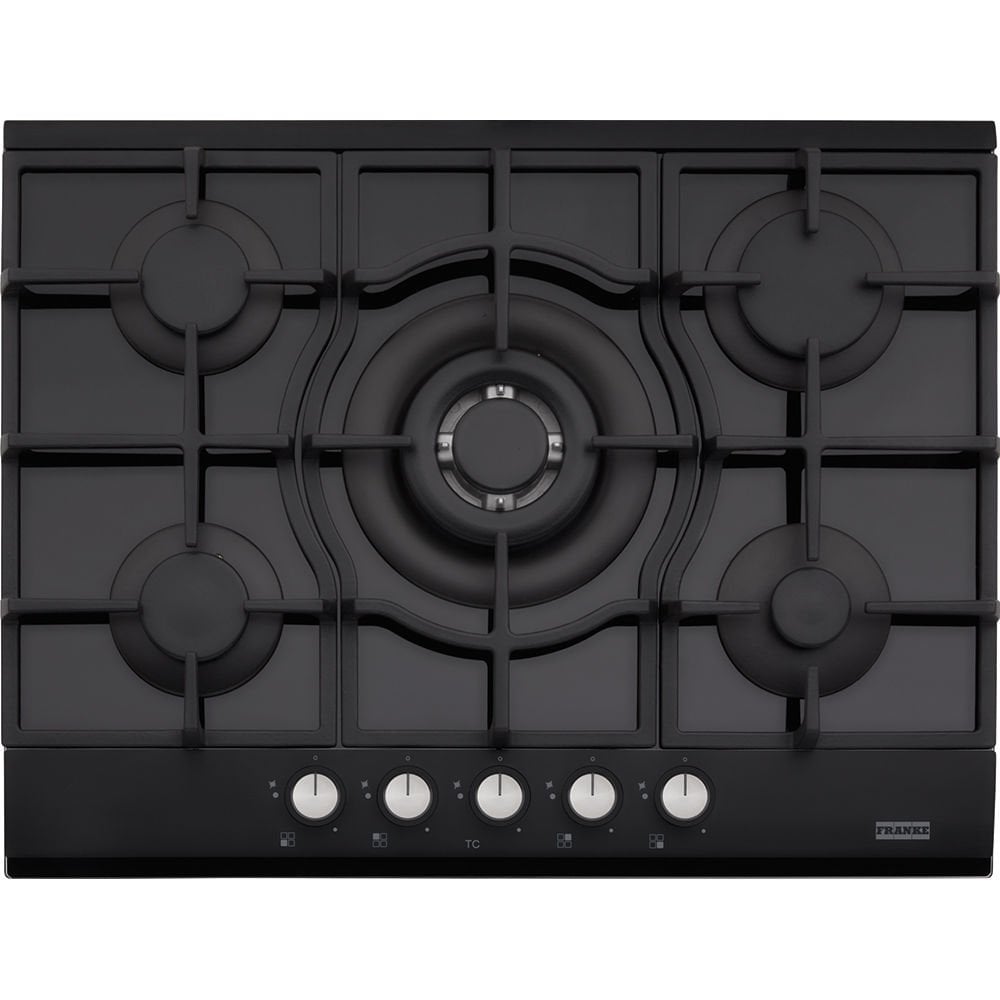 Franke Smart Linear FHNG 705 4G TC BK C Black 5 Gözlü 70 Cm Siyah Cam Ankastre Ocak - 106.0490.179