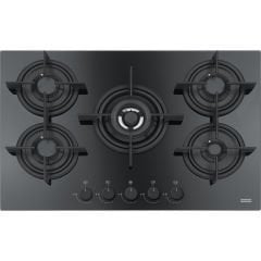 Franke Mythos FHCR 755 4G TC HE BK C Black 5 Gözlü Siyah Cam 75 Cm Ankastre Ocak - 106.0374.283