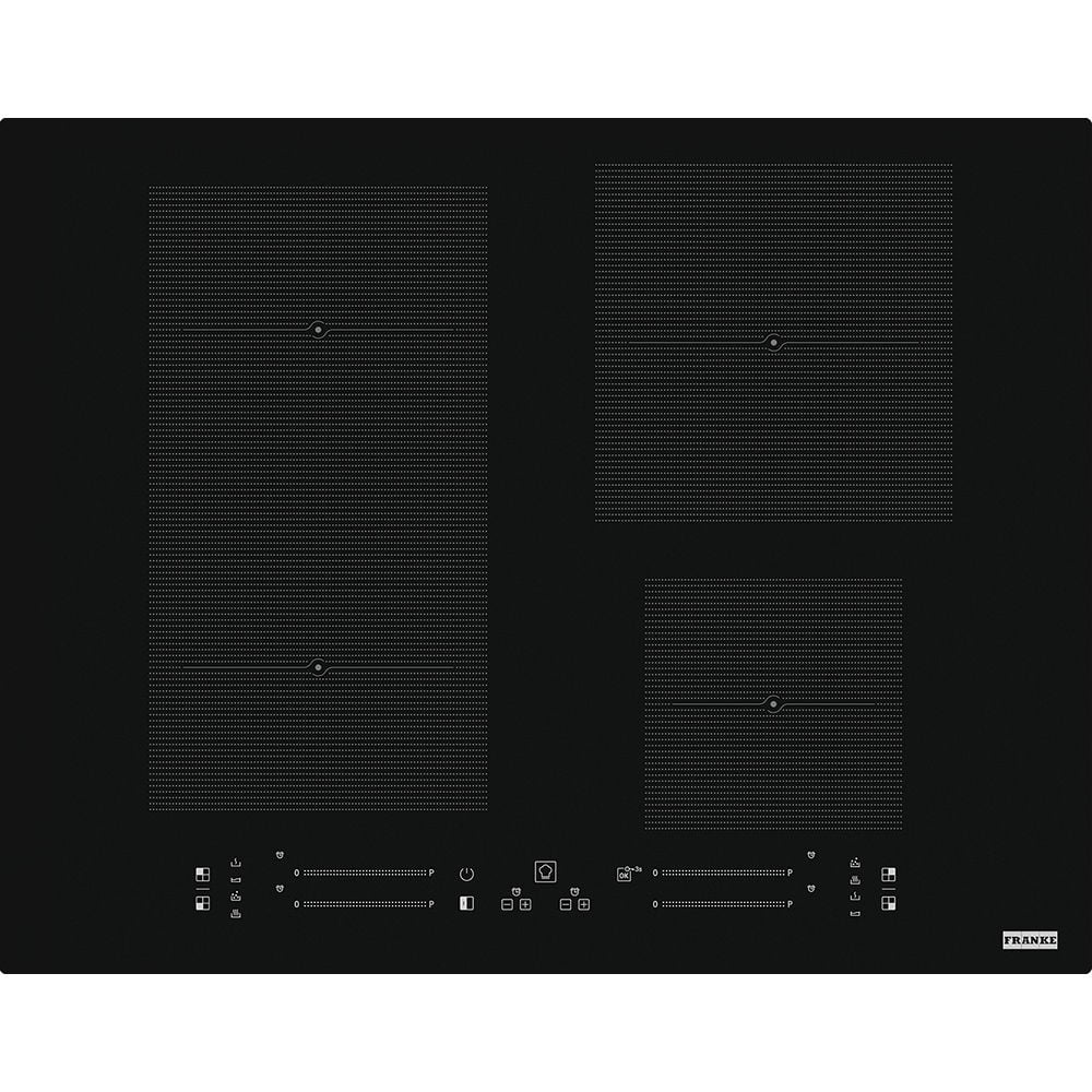 Franke Maris FMA 654 I F BK Black  4 Gözlü 65 Cm Tezgah Üstü / Tezgaha Sıfır Siyah Cam İndukisyonlu Ankastre Ocak - 108.0606.111