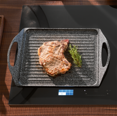 Franke Mythos FMY 808 I FP BK Black  8 Gözlü Tezgah Üstü / Tezgaha Sıfır Siyah Cam İnduksiyonlu Ankastre Ocak - 108.0613.588