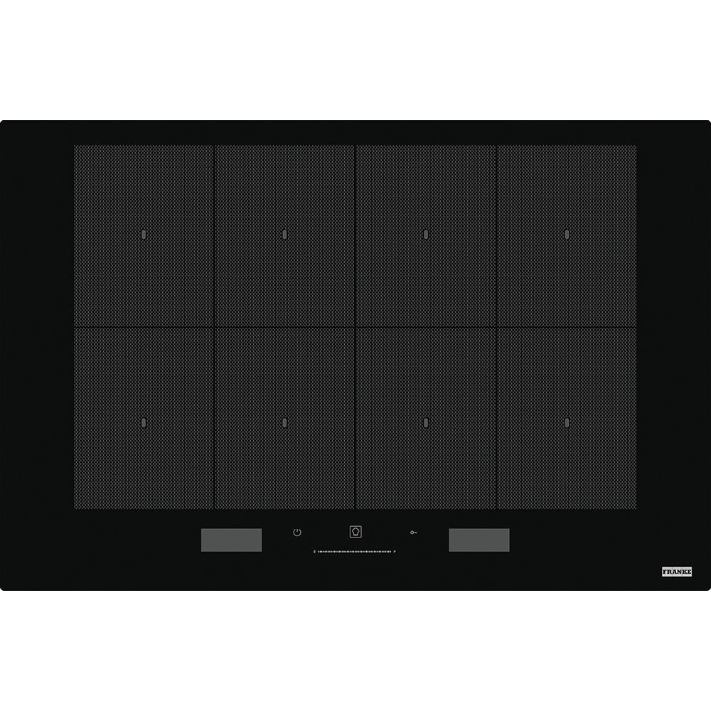 Franke Mythos FMY 808 I FP BK Black  8 Gözlü Tezgah Üstü / Tezgaha Sıfır Siyah Cam İnduksiyonlu Ankastre Ocak - 108.0613.588