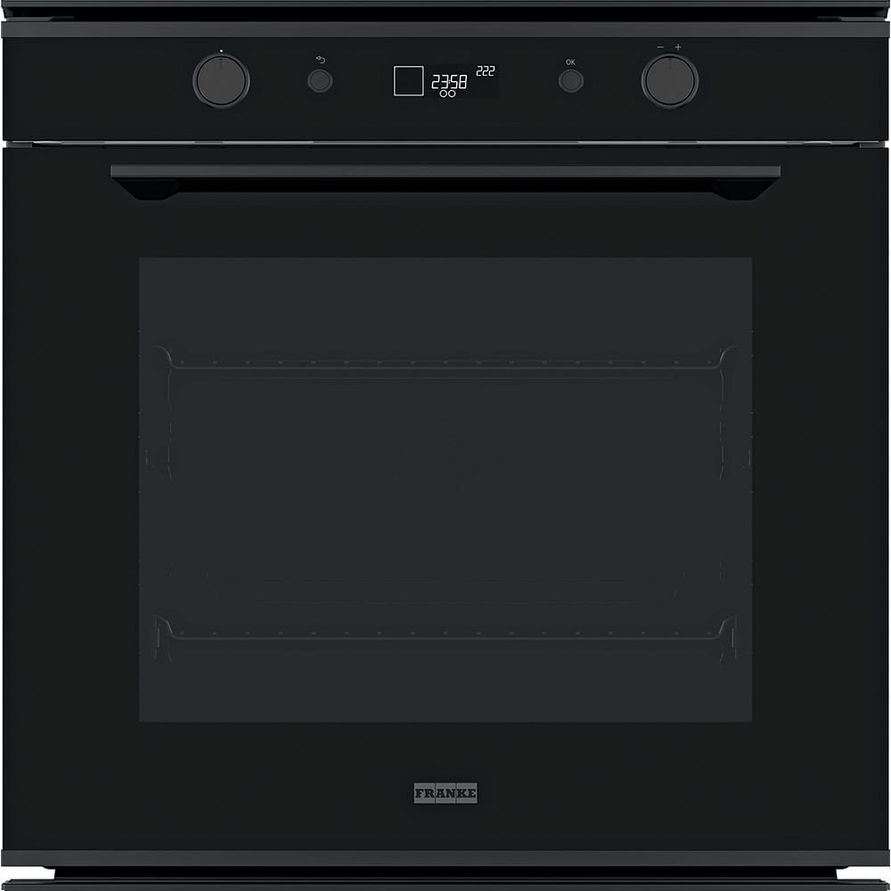 Franke Mythos FMY 98 P BK Stainless Steel Black-Glass Black Pyrolytic Temizleme Özellikli Ankastre Fırın - 116.0606.102