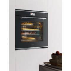 Franke Mythos FMY 99 HS XS Inox + Nero Buharlı Pişirme Özellikli Ankastre Siyah Fırın - 116.0613.706