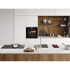 Franke Mythos FMY 99 HS XS Inox + Nero Buharlı Pişirme Özellikli Ankastre Siyah Fırın - 116.0613.706