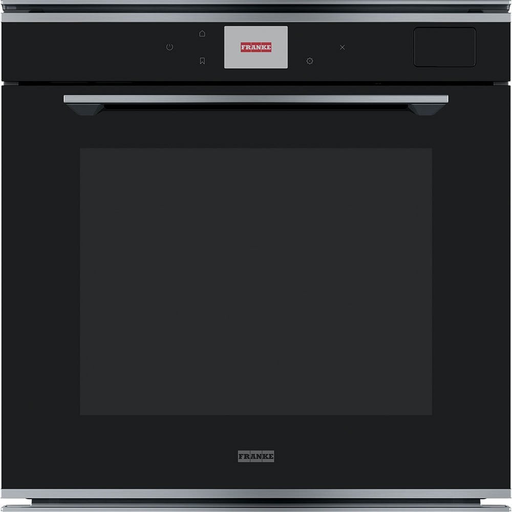 Franke Mythos FMY 99 HS XS Inox + Nero Buharlı Pişirme Özellikli Ankastre Siyah Fırın - 116.0613.706