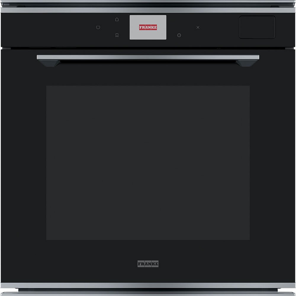 Franke Mythos FMY 99 HS XS Inox + Nero Buharlı Pişirme Özellikli Ankastre Siyah Fırın - 116.0613.706