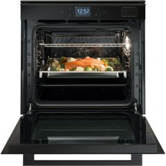 Franke Mythos FMY 99 HS BK Stainless Steel Black-Glass Black Buharlı Pişirme Özellikli Ankastre Siyah Fırın - 116.0613.707