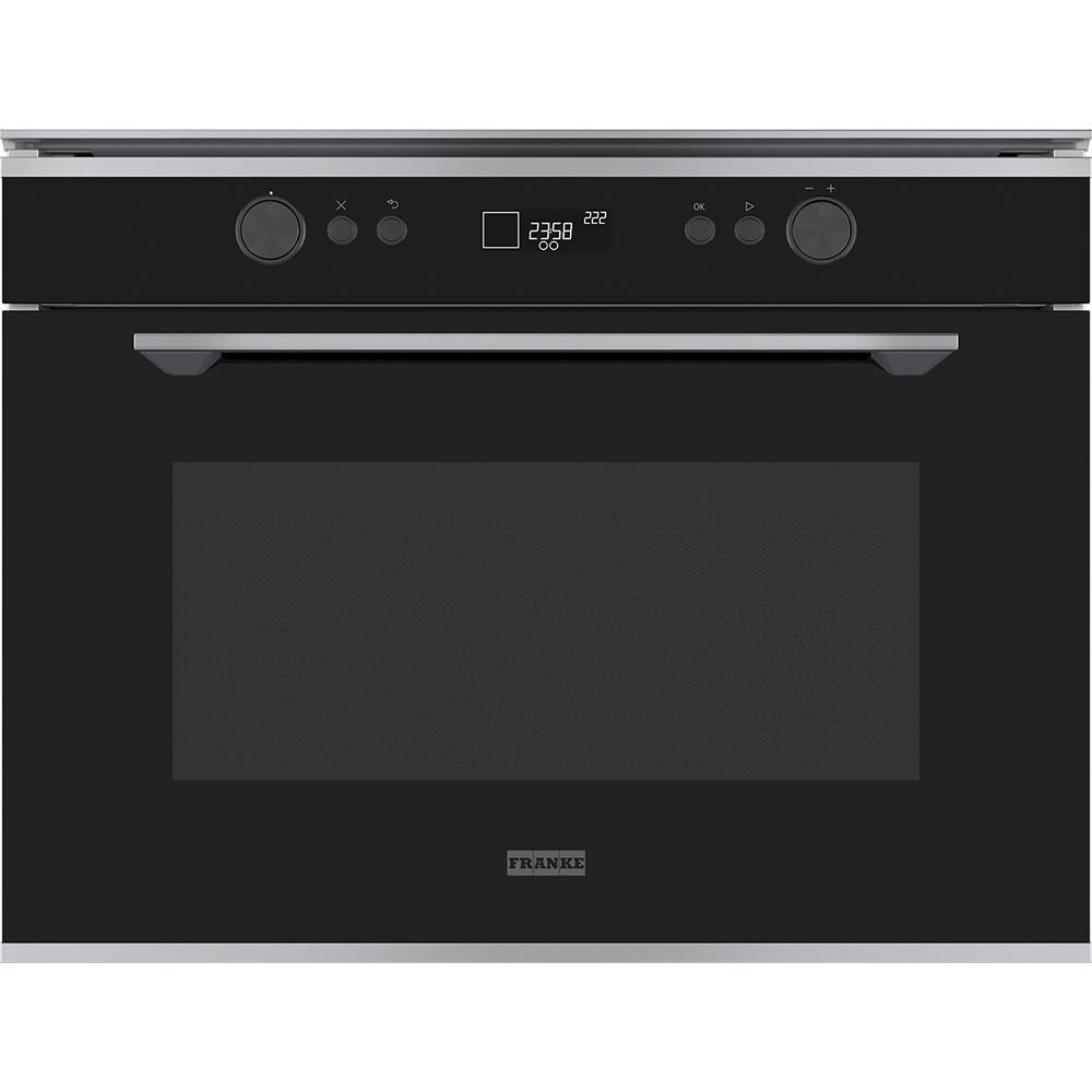 Franke Mythos FMY 45 MW XS Inox + Nero  Kombi ( Hem Fırın Hem Mikrodalga ) Buharlı  Ankastre Mikrodalga Fırın